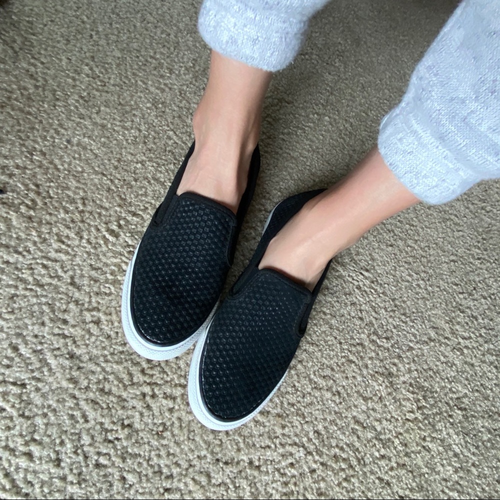 black slip-on